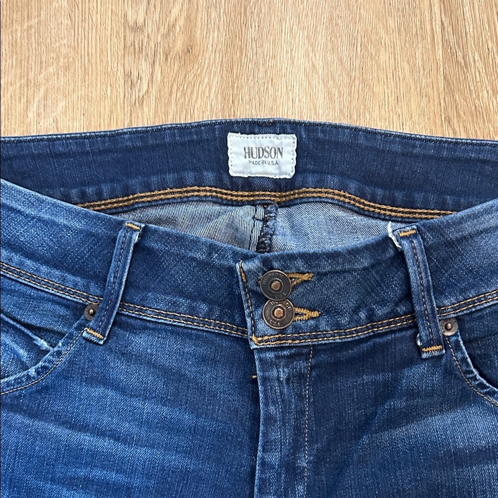 Hudson Jeans Dark Blue Skinny Jeans for Women Size 10 - Picture 2 of 10